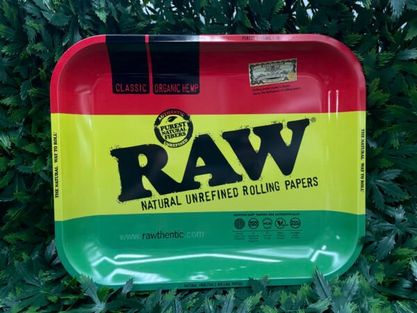 Raw Large Rasta Rolling Tray