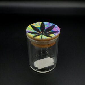 Mini clear stash jar