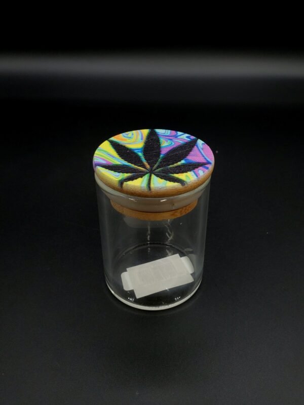 Mini clear stash jar