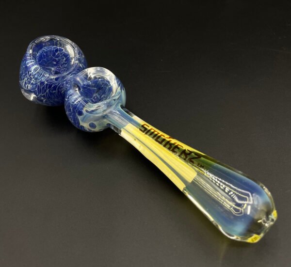 Smokerz Hand Pipes / 5.5in Silver Fume Frit Double Bowl Spoon