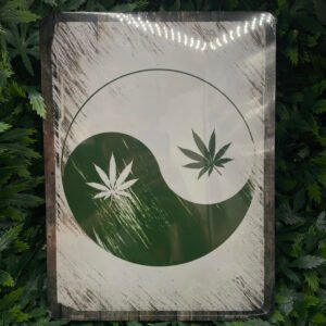 Yin Yang Weed - Metal Sign