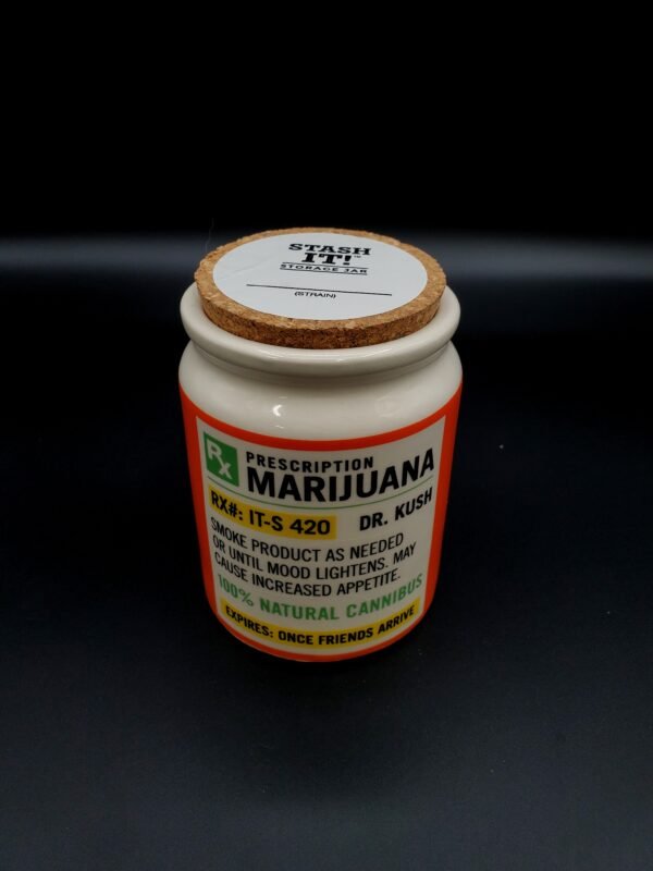 Pill bottle stash jar