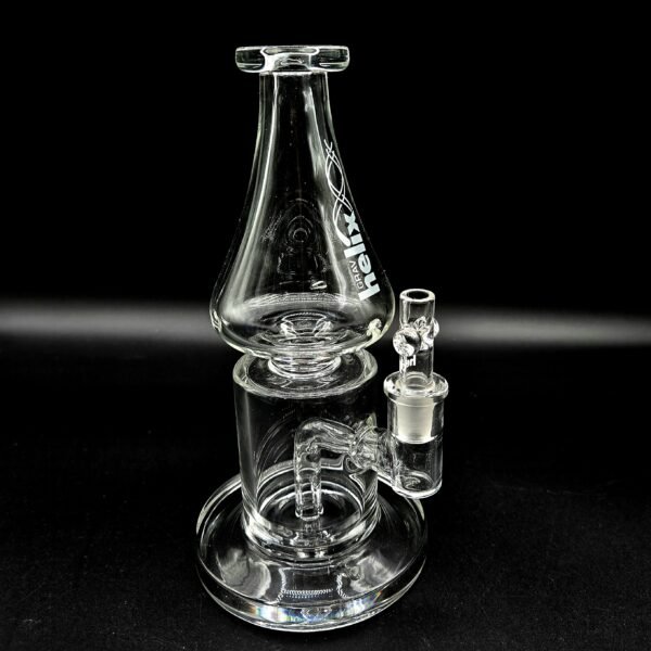 GRAV/ HELIX CLEAR STRAIGHT BASE W/ FIXED DOWNSTEM WATER PIPE - Image 2