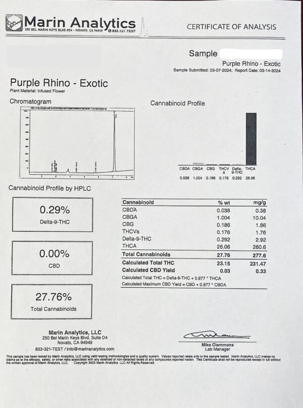 Purple Rhino AAA  - Indica - Image 2