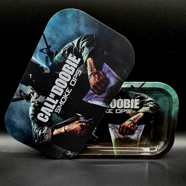 Call Of Doobie Medium Rolling Tray W/ Magnetic Lid