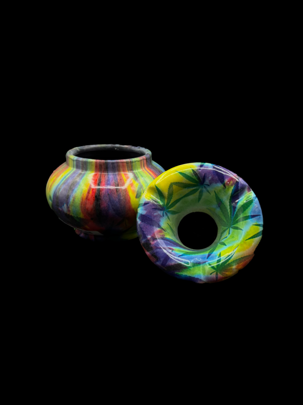 TIE-DYE MOROCCAN CERAMIC ASHTRAY - Image 2