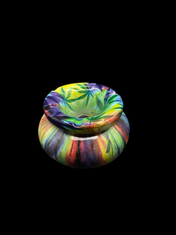 TIE-DYE MOROCCAN CERAMIC ASHTRAY